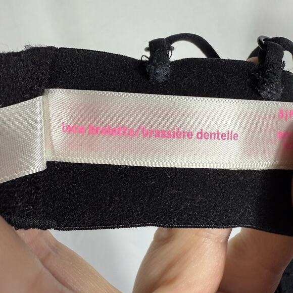 PINK Victoria’s Secret Purple Butterfly Lace T-Strap Crossback Bralette SZ Small - Picture 6 of 6